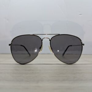 Classic Aviator Sunglasses Metal Frame Gray Lenses Unisex Pilot Style